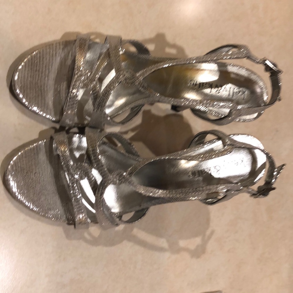 Kelly & Katie  2” High Heel Sandal Silver